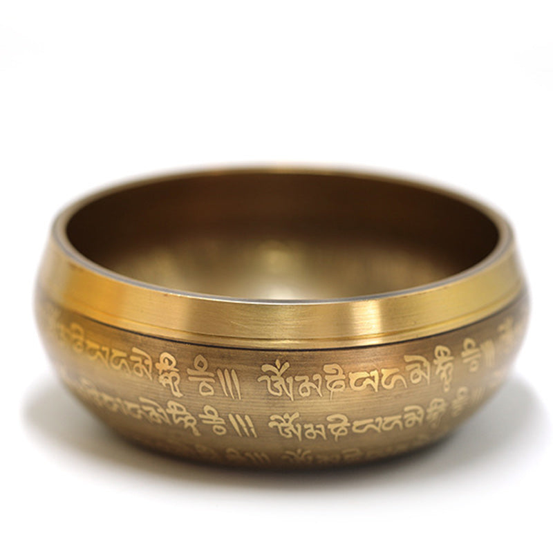Buddha Stones Tibetan Sound Bowl Handcrafted for Yoga Mindfulness and Meditation Singing Bowl Set - image 3