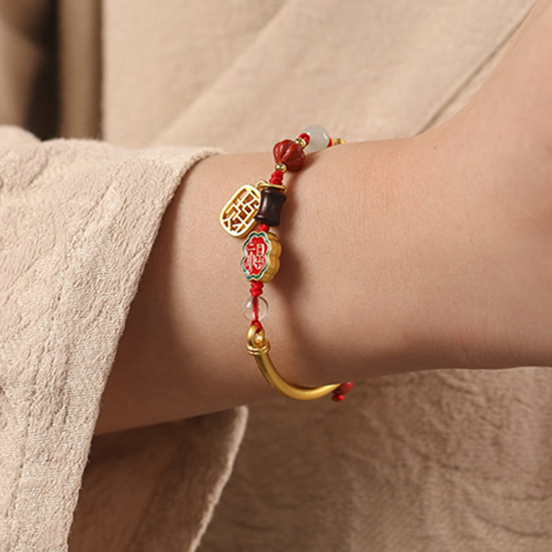 Buddha Stones Tibetan Auspicious Clouds Fortune Happiness Wealth Luck Bracelet - image 10