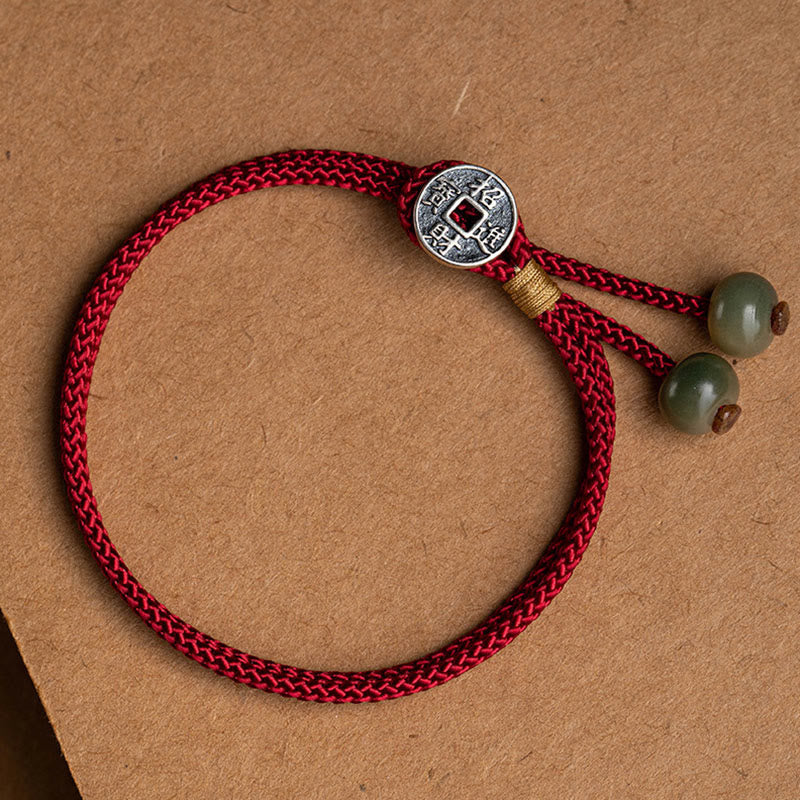 Buddha Stones 925 Sterling Silver Handmade Chinese Zodiac Natal Buddha Cyan Bodhi Seed Protection Braided Red String Bracelet - image 17