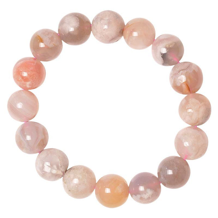 Buddha Stones Sakura Agate Peace Blessing Bracelet - image 5