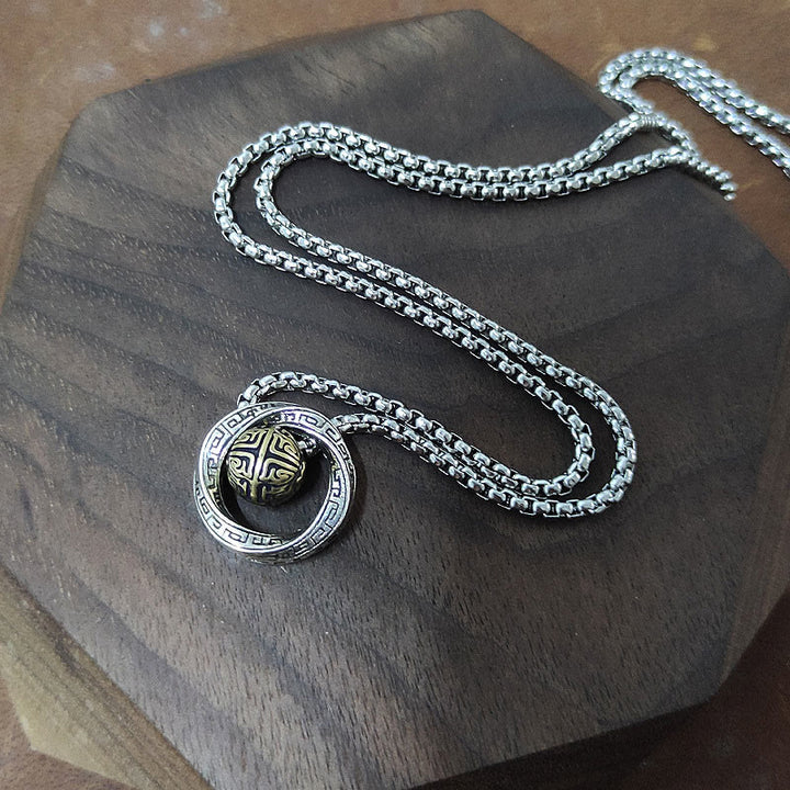 Buddha Stones Mobius Lucky Bead Copper Wealth Necklace Pendant - image 5