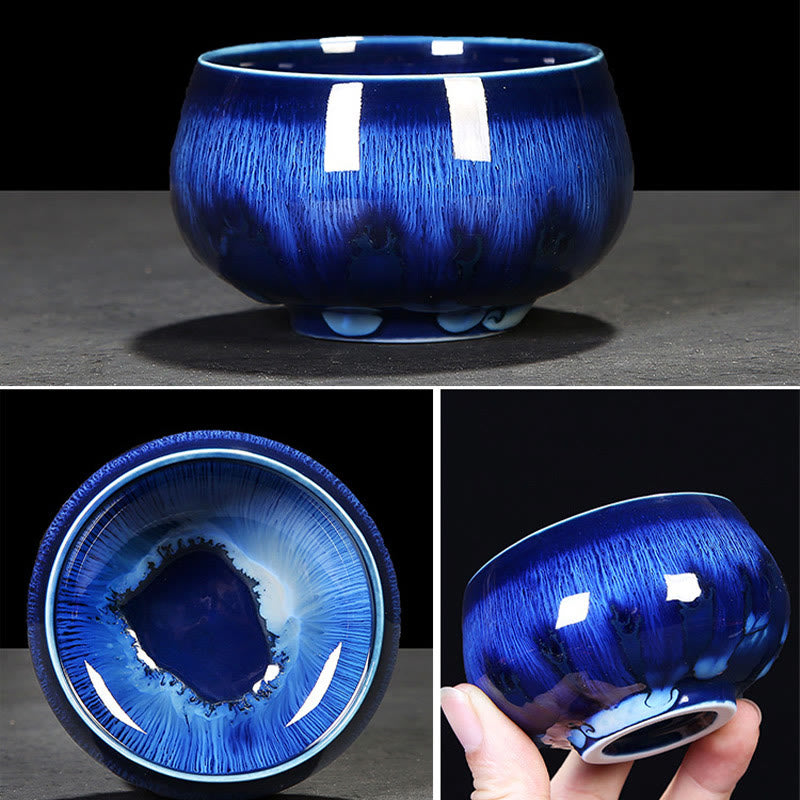 Buddha Stones Chinese Jianzhan Glaze Kiln Change Ceramic Teacup Tenmoku Kung Fu Tea Cup - image 4