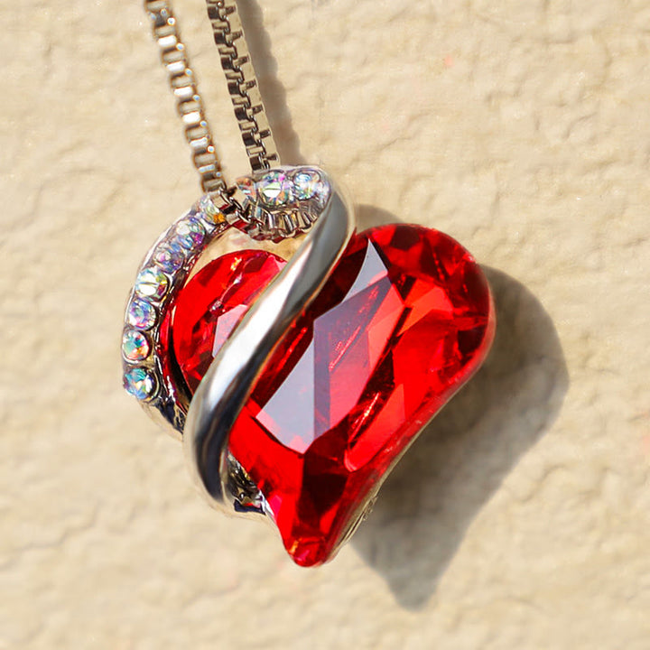 Buddha Stones Love Heart Birthstone Healing Energy Necklace Pendant - image 3