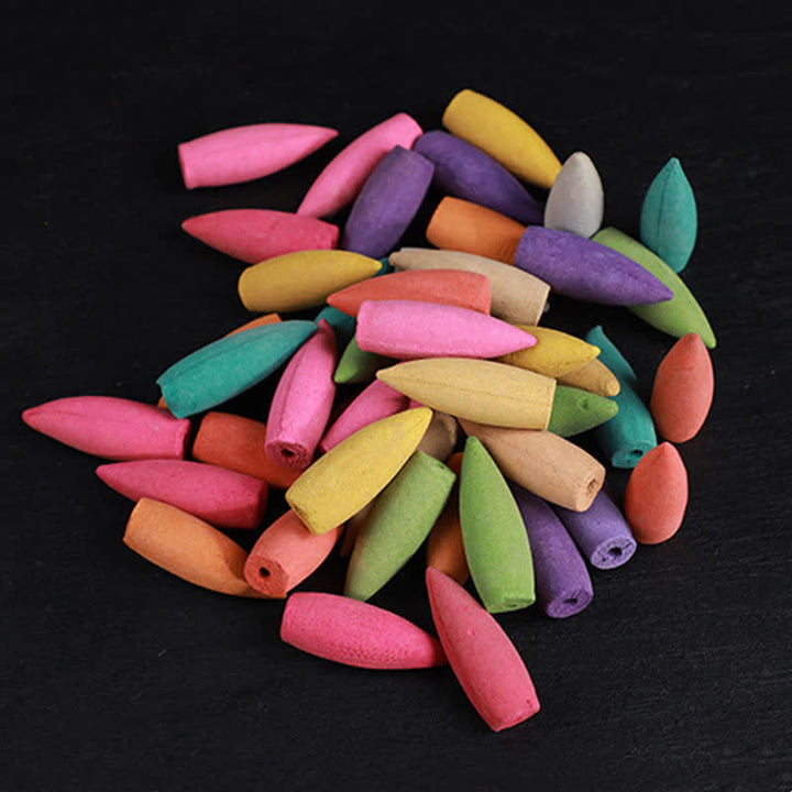 Buddha Stones Mixed Floral Aroma Sandalwood Backflow Incense 50 Cones Pack - image 4