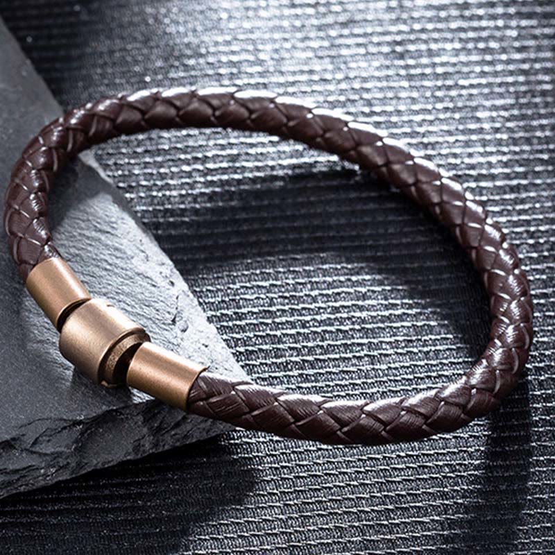 Buddha Stones Vintage Leather Rope Luck Braid String Bracelet - image 9