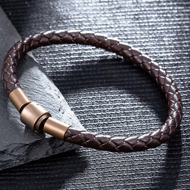 Buddha Stones Vintage Leather Rope Luck Braid String Bracelet - image 9