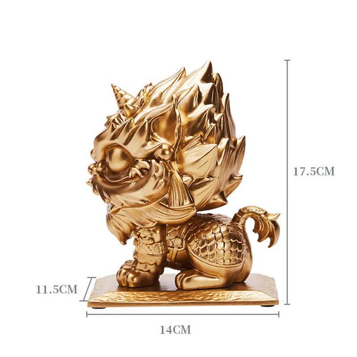 Buddha Stones Lion Statue Strength Resin Home Office Decoration - image 14