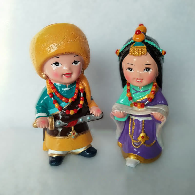 Buddha Stones Hand Painted Tibetan Figures Creative Home Office Car Decoration Ornament - image 14