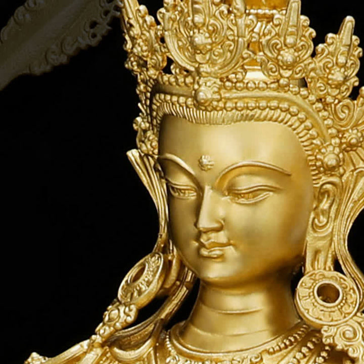 Shakyamuni Amitabha Medicine Buddha Figurine Serenity Copper Statue Home Decoration - image 14