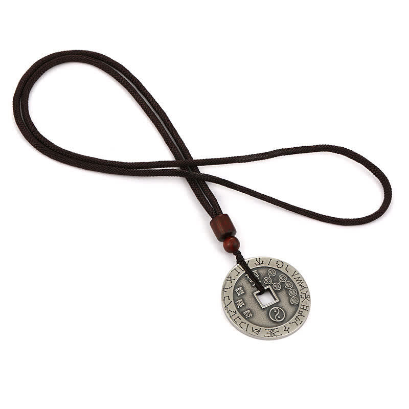 Buddha Stones Bagua Yin Yang Copper Coin Star Balance Energy Necklace Pendant - image 11
