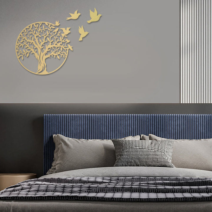 Buddha Stones Tree of Life Birds Sign Housewarming Gift Unity Wall Art - image 6