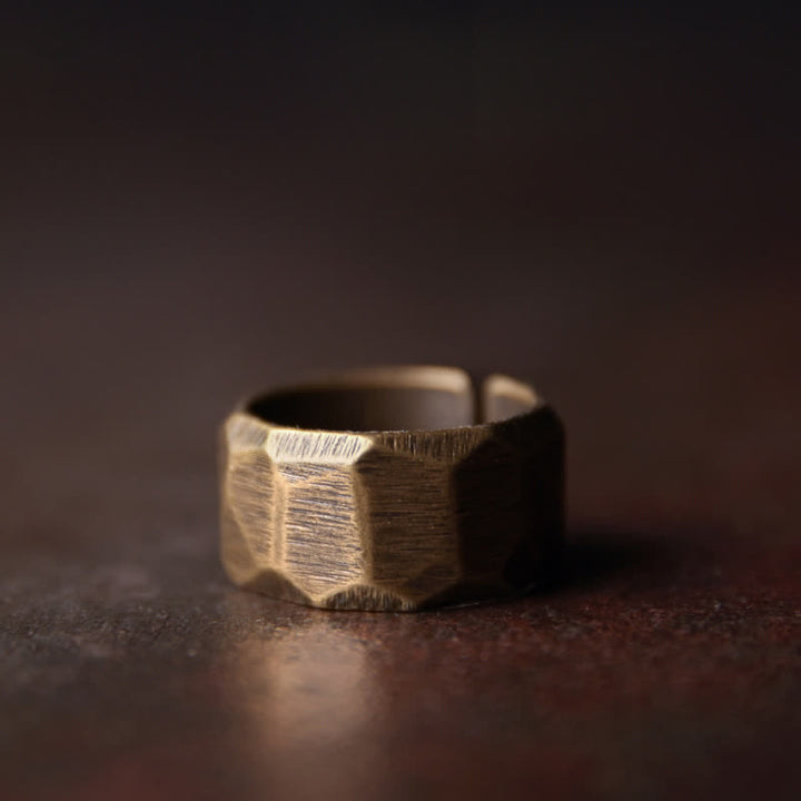 Buddha Stones Tibetan Simple Design Copper Wealth Ring - Women - 10mm - image 15