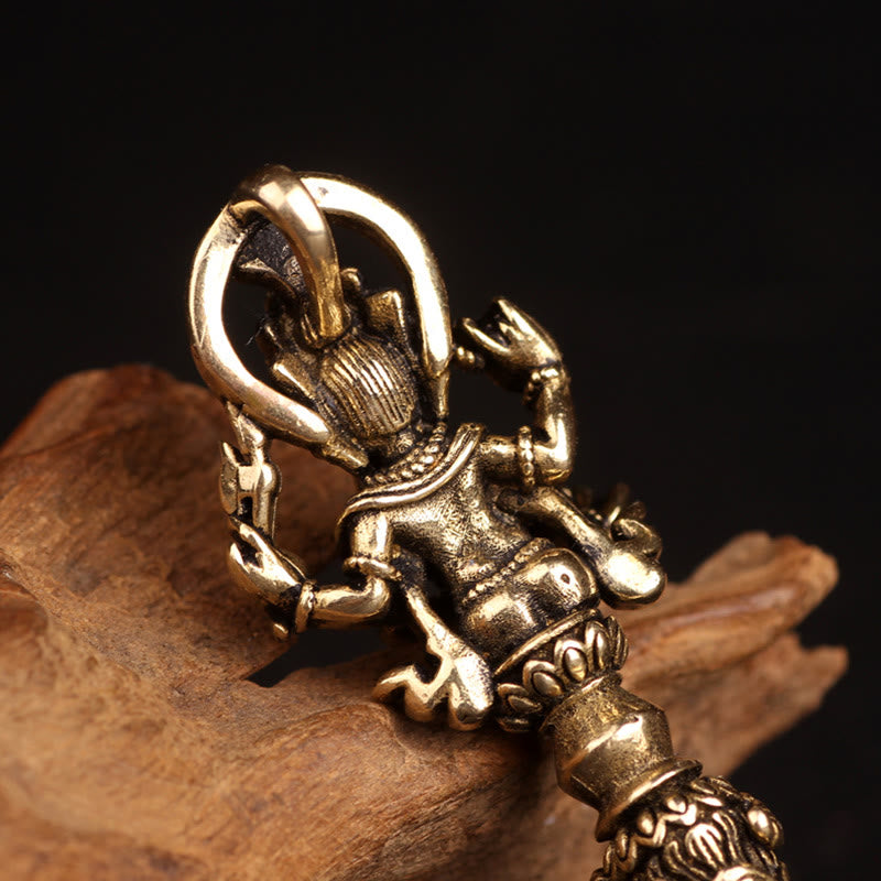Buddha Stones Tibetan Ganesh Ganpati Elephant God of Wealth Dorje Vajra Spiritual Power Necklace Pendant - image 4