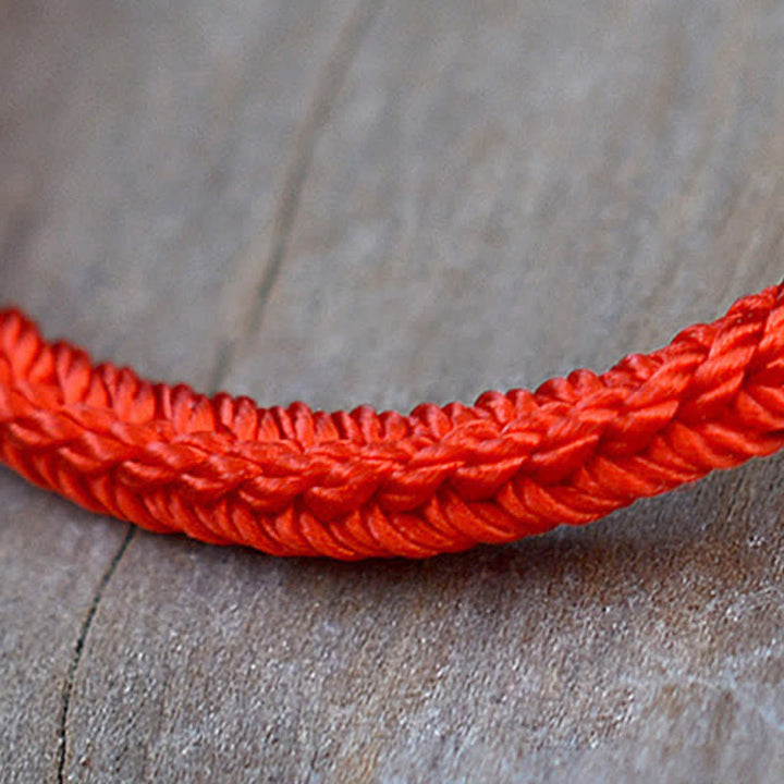 Buddha Stones Handmade Simple Design Chinese Knotting Luck Strength Braid String Bracelet - image 15