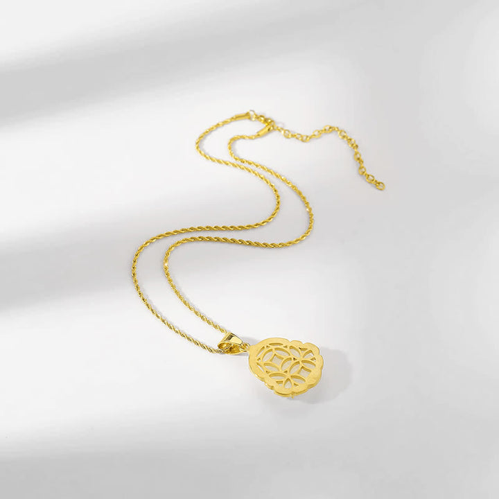 Buddha Stones 18K Gold Filled Laughing Buddha Jade Luck Necklace Chain Pendant - image 10
