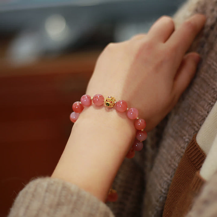 Buddha Stones 925 Sterling Silver Yanyuan Agate Lotus Flower Enlightenment Bracelet - image 5