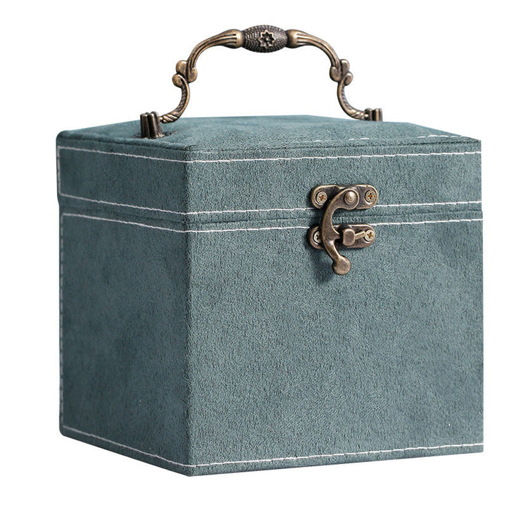 Buddha Stones Jewelry Box Organizer Three-Layer Jewelry Storage Box Flannel Gift Box - image 7