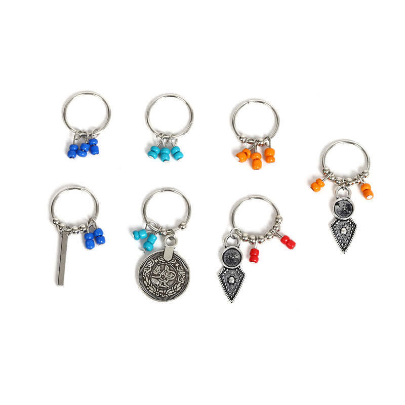 Buddha Stones Antique Leaf Coins Beads Barrette Hair Pins Decoration - image 1