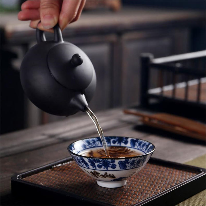 Buddha Stones Flowers Fu Character Mountains Lotus Cherry Blossoms Ceramic Teacup Kung Fu Tea Cup - image 10