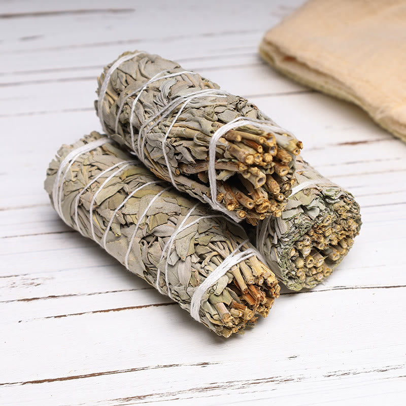 Buddha Stones Smudge Stick for Home Cleansing Incense Healing Meditation and California Smudge Sticks Rituals - 3 Stick (10.5cm/Stick) - image 1