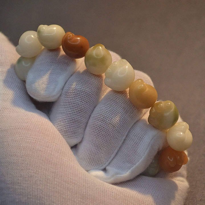 Buddha Stones Multilayered Bodhi Seed Cute Cat Paw Calm Harmony Bracelet - image 10