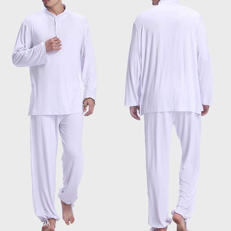 Buddha Stones Meditation Prayer Spiritual Zen Tai Chi Practice Yoga Clothing Men's Set - image 13