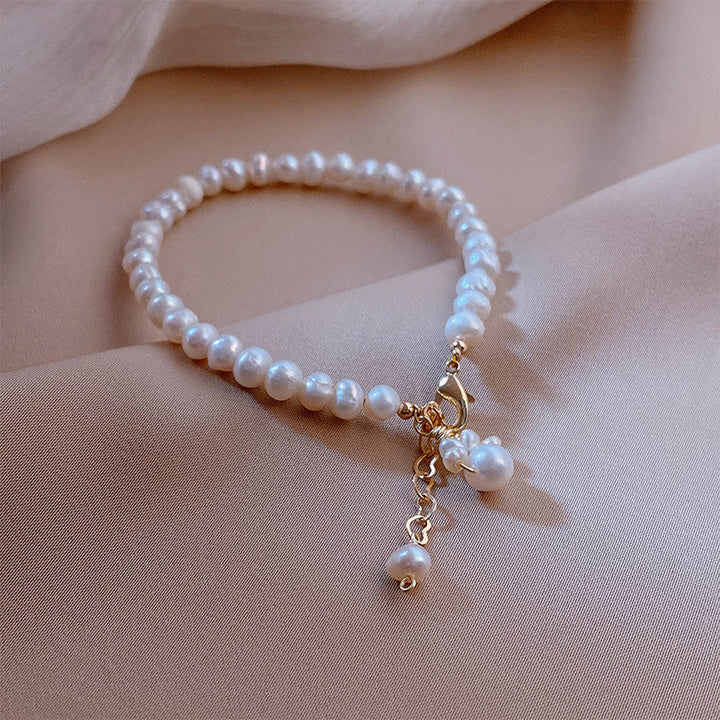 Buddha Stones Pearl Cat Paw Healing Chain Bracelet - image 6