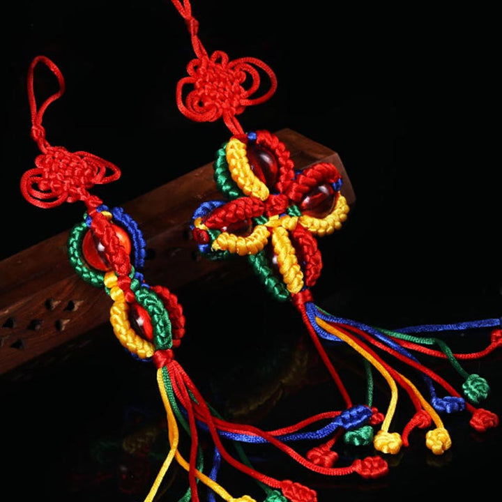 Buddha Stones Tibetan Blessing Lucky Vajra Knot Decoration - image 10