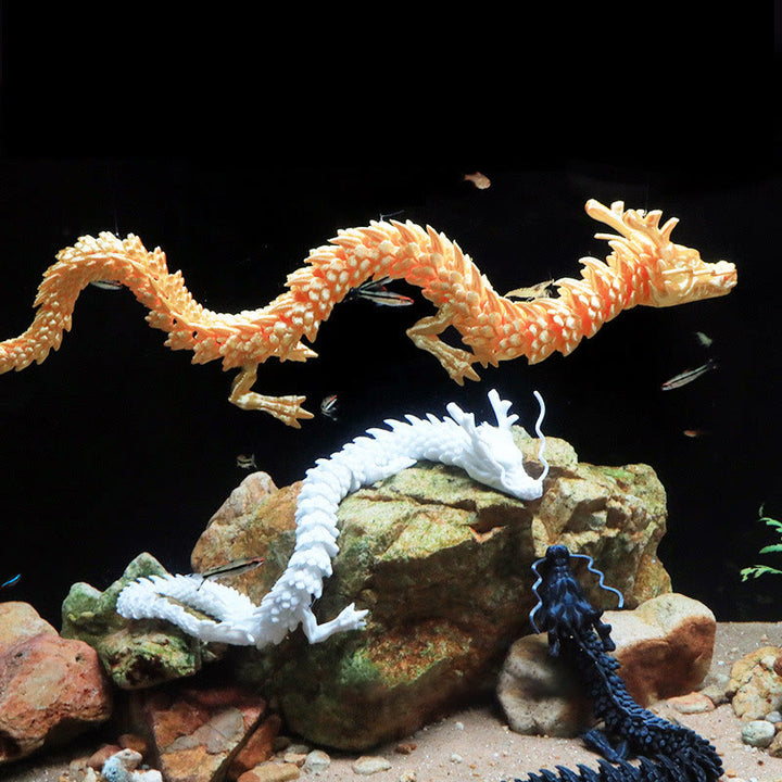 Buddha Stones Feng Shui Dragon Luminous 3D Printed Dragon Luck Success Home Decoration - image 1