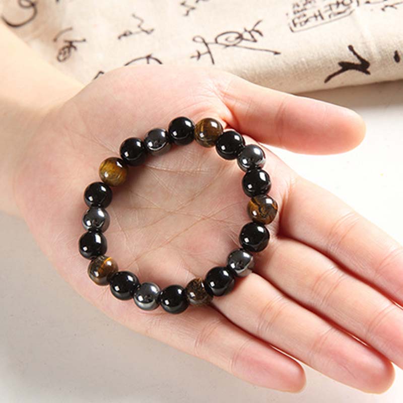 Buddha Stones Tibetan Tiger's Eye Bracelet Necklace Set - image 7