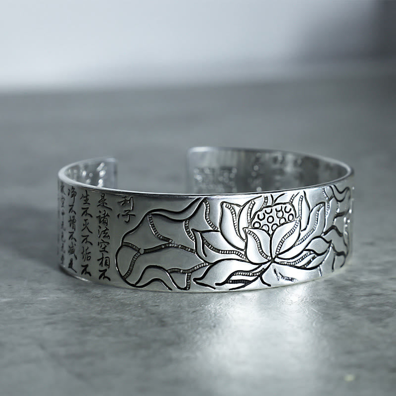 Buddha Stones Tibetan Lotus White Copper Luck Bracelet - image 5