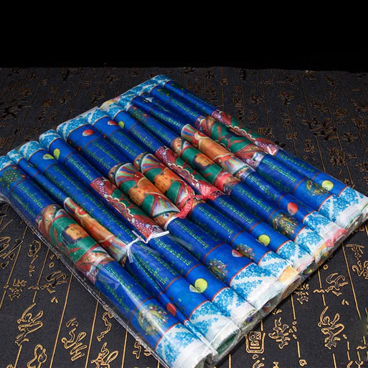 Buddha Stones Tibetan 5 Colors Windhorse Buddha Tara Scriptures Healing Auspicious Outdoor Prayer Flag - image 19