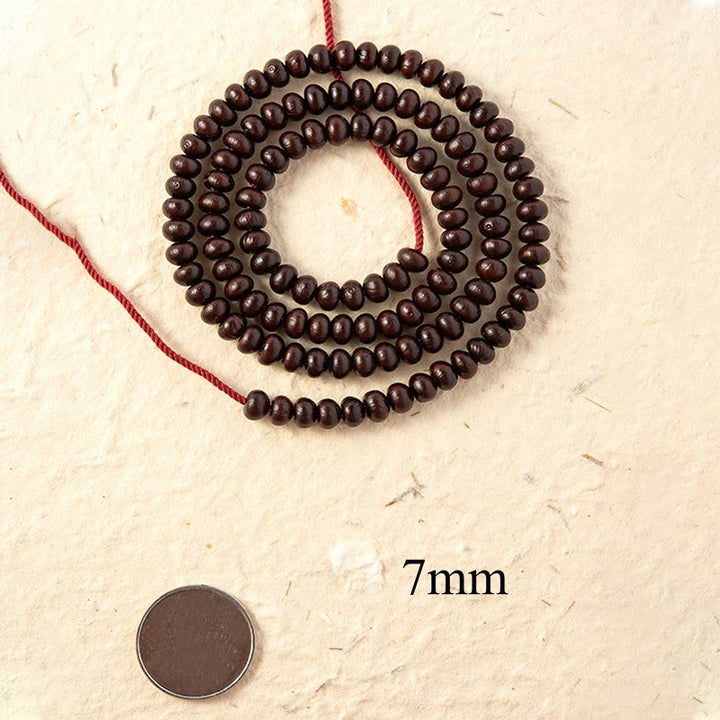 Buddha Stones Natural Tibet 108 Mala Beads Purple Bodhi Seed Wealth Bracelet - image 7