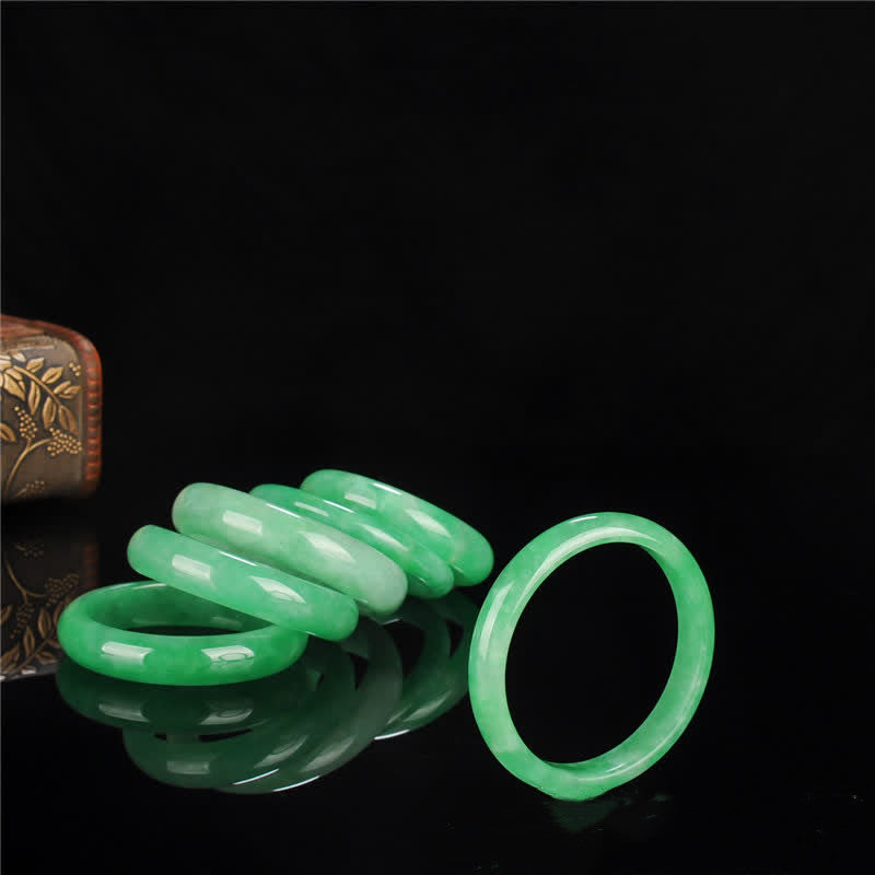 Buddha Stones Quartzite Jade Healing Abundance Protection Bracelet Bangle - image 10