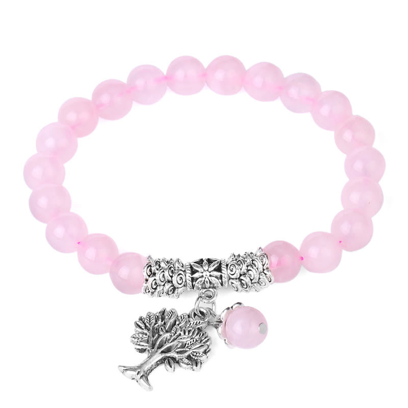 Buddha Stones Natural Gemstone Tree of Life Lucky Charm Stretch Bracelet - image 6
