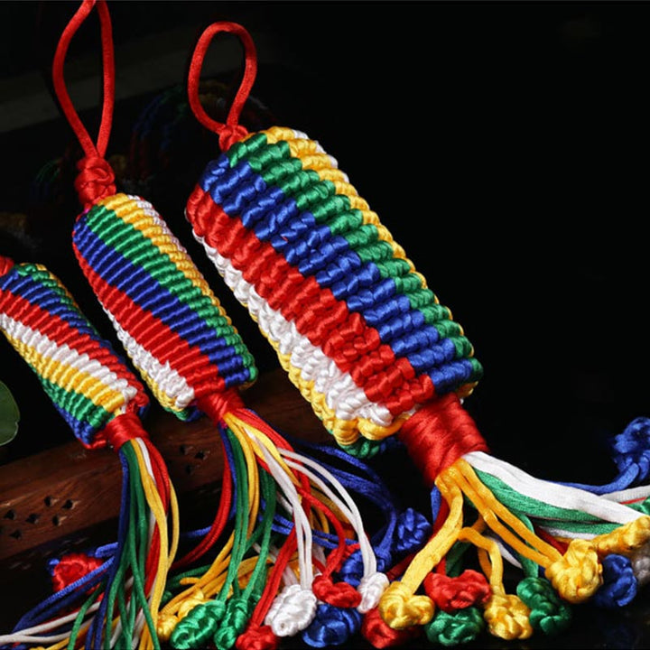 Buddha Stones Tibetan Blessing Lucky Vajra Knot Decoration - image 7
