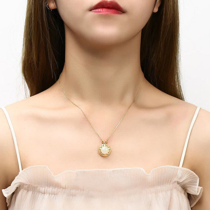 925 Sterling Silver Green Chalcedony Hetian White Jade Strength Necklace Pendant - image 7