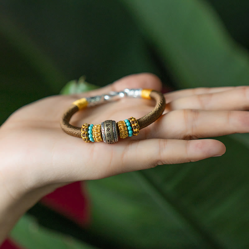 Buddha Stones Handmade Tibetan Amulet King Kong Knot Luck Protection Braided Bracelet - image 10
