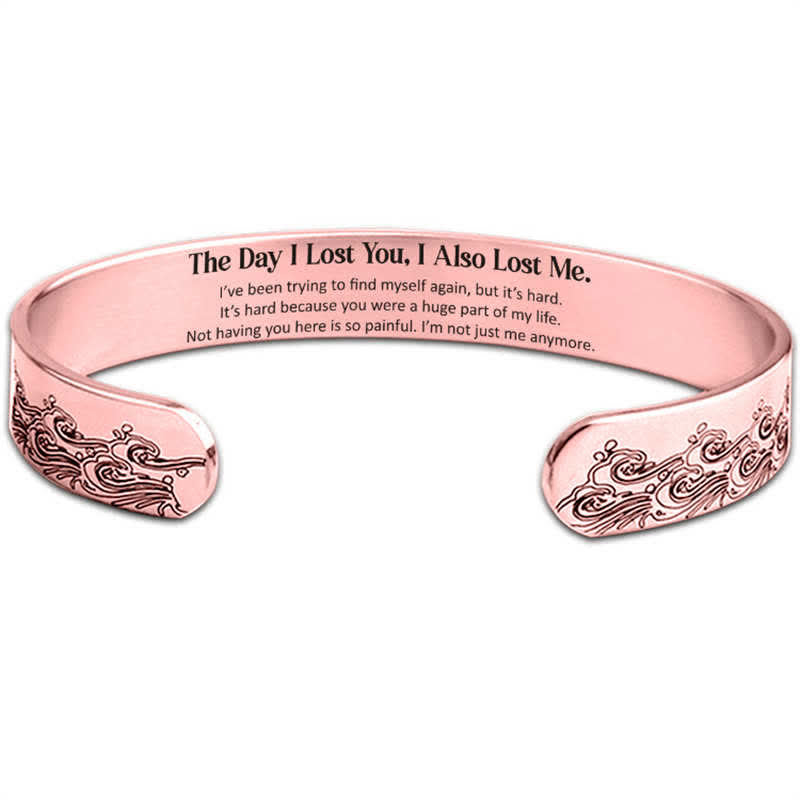 Buddha Stones The Day I Lost You Memorial Harmony Bracelet Bangle - Rose Gold - image 5