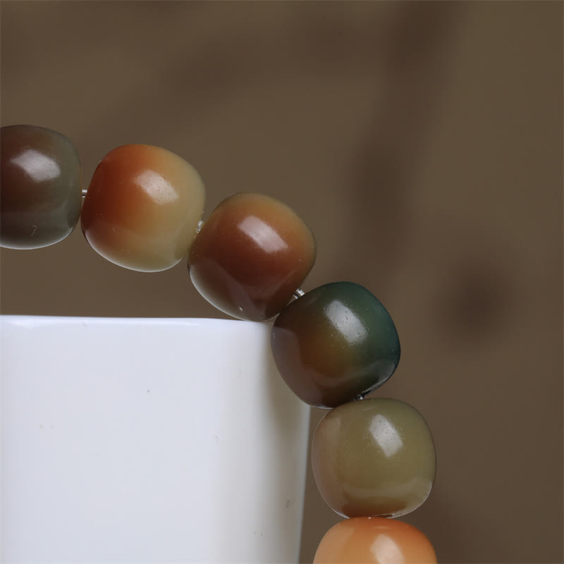 Buddha Stones Colorful Bodhi Seed Peace Wisdom Bracelet - image 5