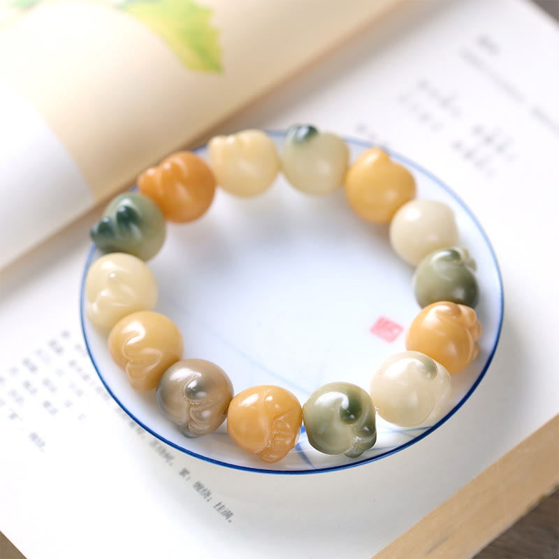 Buddha Stones Multilayered Bodhi Seed Cute Cat Paw Calm Harmony Bracelet - Bodhi Seed(Auspiciousness♥Luck) - image 0