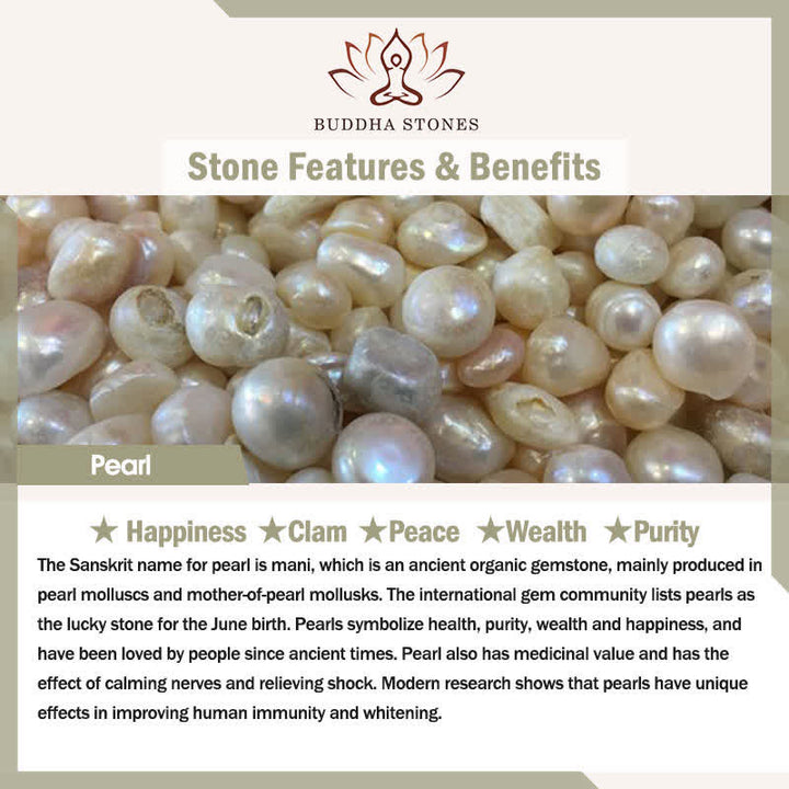 Buddha Stones Hetian Jade Flower Pearl Happiness Abundance Bracelet - image 9
