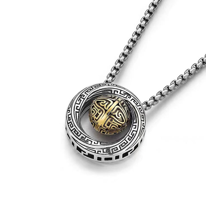 Buddha Stones Mobius Lucky Bead Copper Wealth Necklace Pendant - image 3