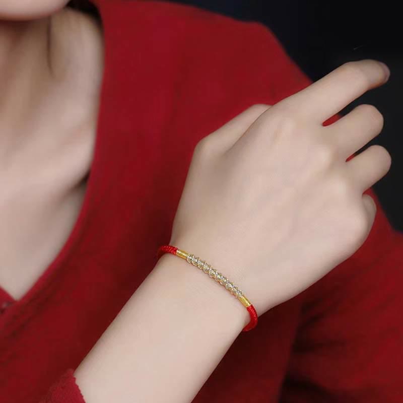 Buddha Stones 925 Sterling Silver Luck Strength Red String Protection Braid Bracelet - image 2