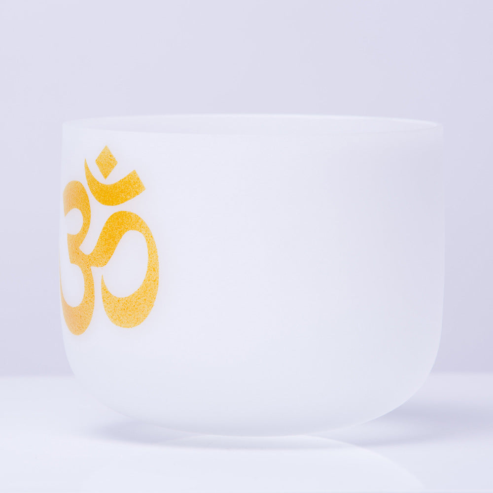 OM Crystal Sound Bowl Meditation Handcrafted for Mindfulness and Protection Singing Bowl - image 1