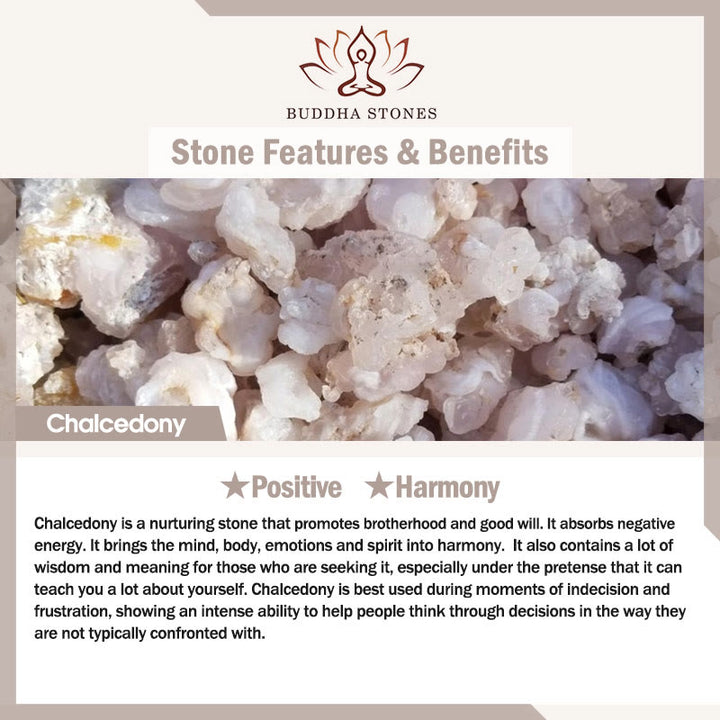 Buddha Stones Chalcedony Fox Pink Crystal Bead Harmony String Necklace Pendant - image 10