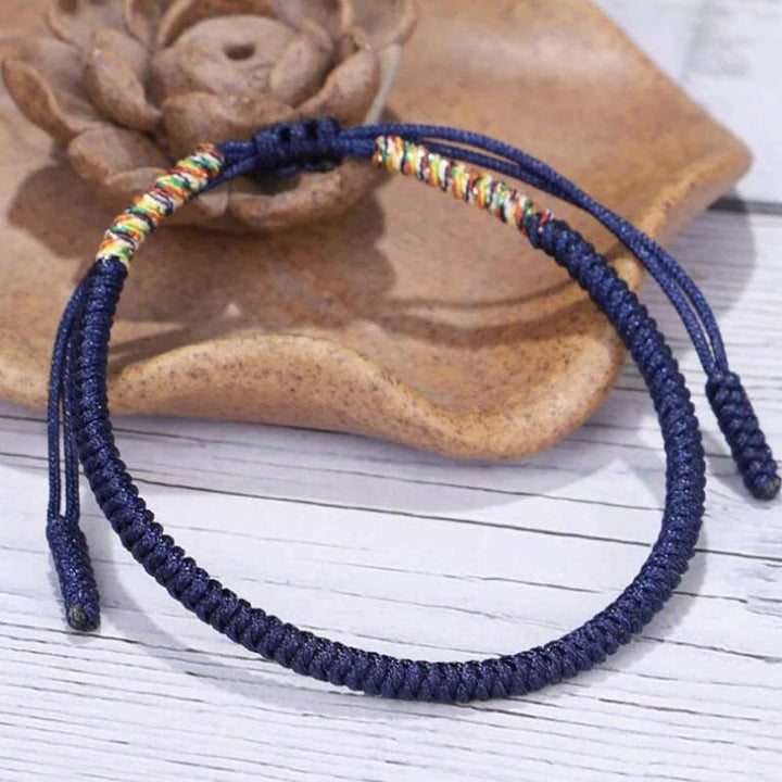 Buddha Stones 3 PCS Tibetan Copper Beads Healing Protection Luck Bracelet Set - image 6