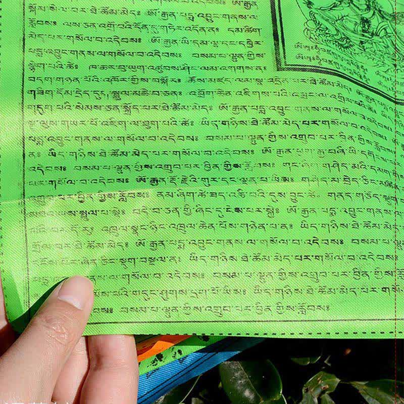 Buddha Stones Tibetan 5 Colors Windhorse Auspicious Outdoor 25 Pcs Prayer Flag - image 22