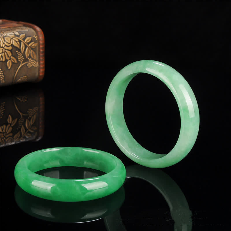 Buddha Stones Quartzite Jade Healing Abundance Protection Bracelet Bangle - image 7