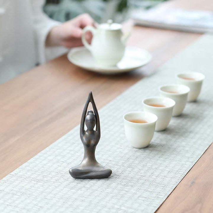 Abstract Yoga Meditation Exercise Ceramics Spiritual Figurine Sculpture Decoration - image 14